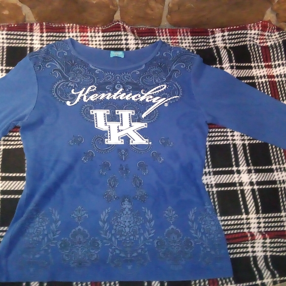 UK Rhinestone Long Sleeve Tee - Picture 2 of 6